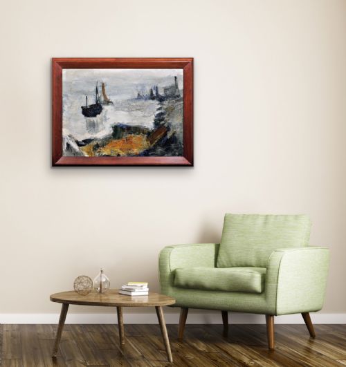 RAYMOND PICQUE 1926 1984 FRENCH ABSTRACT IMPRESSIONIST FRAMED OIL PAINTING BY GROUPE DE GRAVELINES FOUNDER ARTIST CIRCA 1964 - ADDITIONAL PHOTO 22