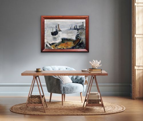 RAYMOND PICQUE 1926 1984 FRENCH ABSTRACT IMPRESSIONIST FRAMED OIL PAINTING BY GROUPE DE GRAVELINES FOUNDER ARTIST CIRCA 1964 - ADDITIONAL PHOTO 23