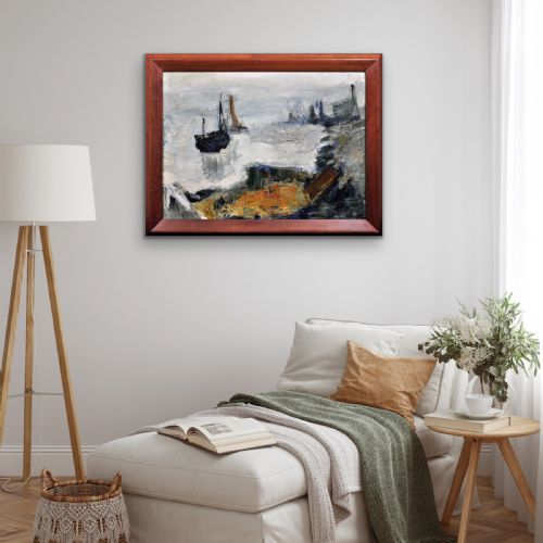 RAYMOND PICQUE 1926 1984 FRENCH ABSTRACT IMPRESSIONIST FRAMED OIL PAINTING BY GROUPE DE GRAVELINES FOUNDER ARTIST CIRCA 1964 - ADDITIONAL PHOTO 25
