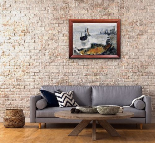 RAYMOND PICQUE 1926 1984 FRENCH ABSTRACT IMPRESSIONIST FRAMED OIL PAINTING BY GROUPE DE GRAVELINES FOUNDER ARTIST CIRCA 1964 - ADDITIONAL PHOTO 28