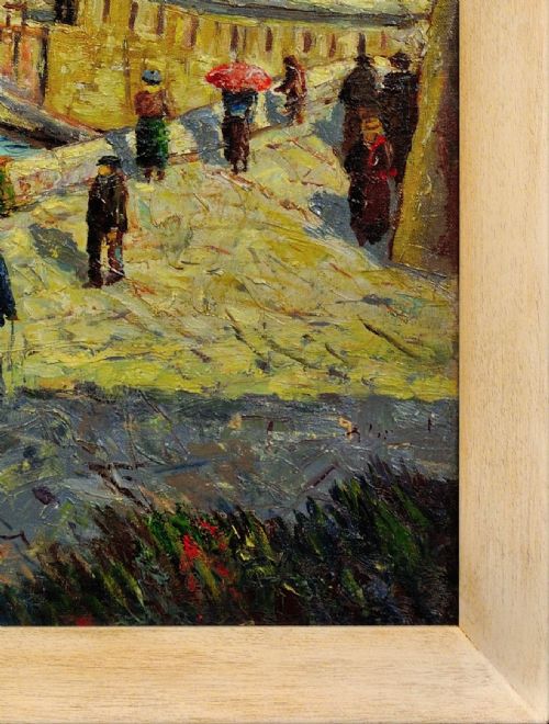 JEANBAPTISTE OLIVE 1848 1936 FRENCH LE CHTEAU D'IF FRIOUL ARCHIPELAGO FRAMED MARSEILLE COASTAL OIL PAINTING - ADDITIONAL PHOTO 4