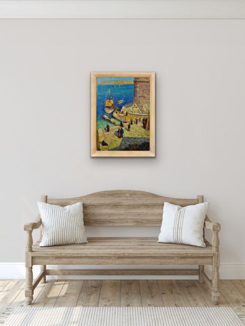 JEANBAPTISTE OLIVE 1848 1936 FRENCH LE CHTEAU D'IF FRIOUL ARCHIPELAGO FRAMED MARSEILLE COASTAL OIL PAINTING - ADDITIONAL PHOTO 16