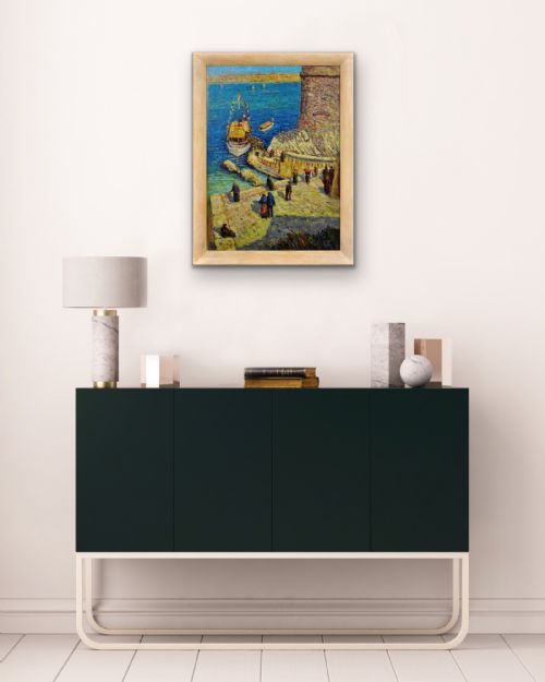 JEANBAPTISTE OLIVE 1848 1936 FRENCH LE CHTEAU D'IF FRIOUL ARCHIPELAGO FRAMED MARSEILLE COASTAL OIL PAINTING - ADDITIONAL PHOTO 18