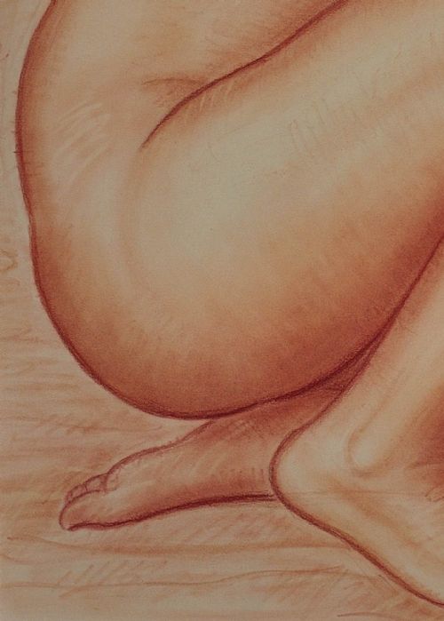 LUCIEN GIBERT 1904 1988 HER FLAMING LOCKS OF AUBURN HAIR FRAMED FRENCH ART DECO 1930S DRAWING - ADDITIONAL PHOTO 8