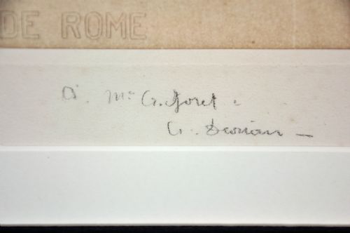 FRAMED PERIOD PRINT GRAND PRIX DE ROME SUBMISSION CIRCA 1906 ACADMIE DHOMME NUDE THROWING AN ARROW - ADDITIONAL PHOTO 2