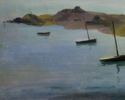 LOUIS SUIRE 1899 1987 THE GULF OF MORBIHAN 1927 FRAMED FRENCH OIL PAINTING OF THE BRITTANY COASTLINE - ADDITIONAL PHOTO 6