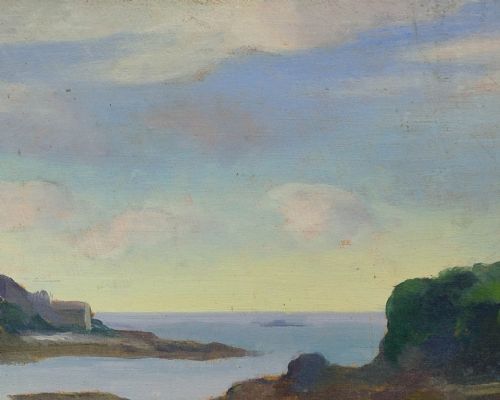 LOUIS SUIRE 1899 1987 THE GULF OF MORBIHAN 1927 FRAMED FRENCH OIL PAINTING OF THE BRITTANY COASTLINE - ADDITIONAL PHOTO 7
