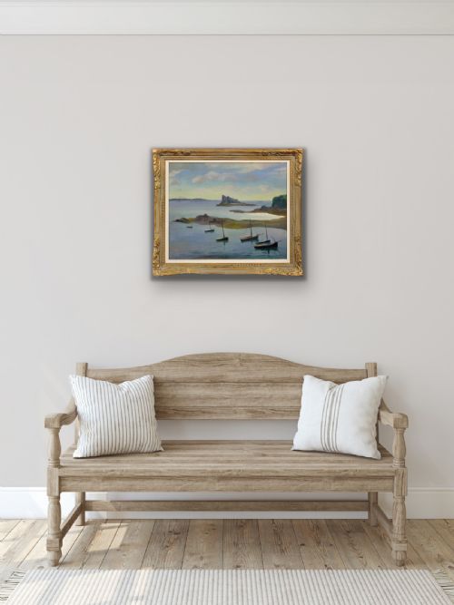 LOUIS SUIRE 1899 1987 THE GULF OF MORBIHAN 1927 FRAMED FRENCH OIL PAINTING OF THE BRITTANY COASTLINE - ADDITIONAL PHOTO 21