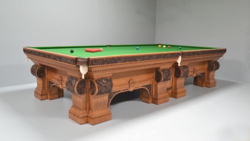 ANTIQUE BILLIARD SNOOKER TABLE EXHIBITION QUALITY