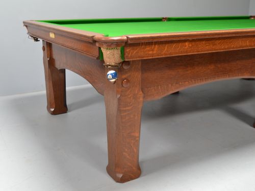 ANTIQUE SNOOKER TABLE BILLIARD OR POOL ARTS AND CRAFTS - ADDITIONAL PHOTO 1