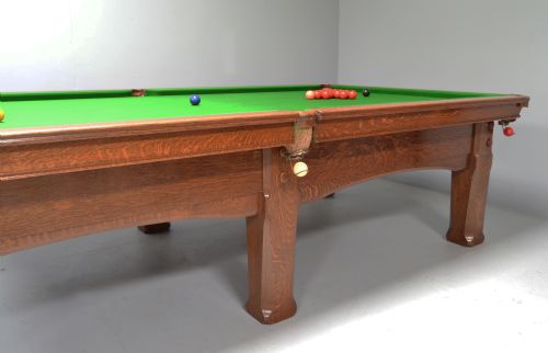 ANTIQUE SNOOKER TABLE BILLIARD OR POOL ARTS AND CRAFTS - ADDITIONAL PHOTO 3