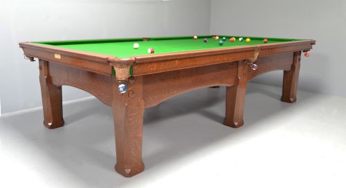 ANTIQUE SNOOKER TABLE BILLIARD OR POOL ARTS AND CRAFTS - ADDITIONAL PHOTO 4