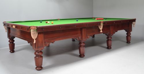 ANTIQUE SNOOKER OR BILLIARD TABLE
