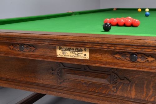 ANTIQUE BILLIARD OR SNOOKER TABLE REFECTORY DESIGN - ADDITIONAL PHOTO 2