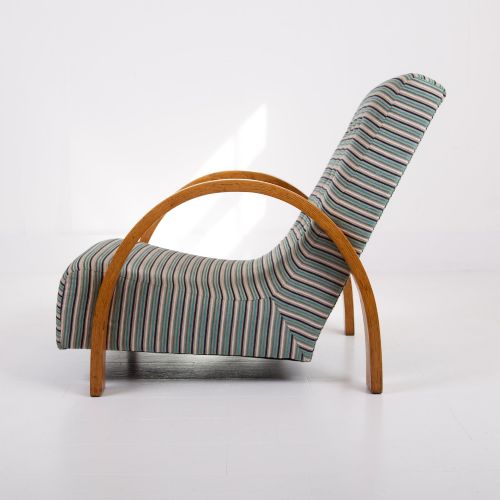 HEALS ART DECO OAK ARMCHAIR C1930 - ADDITIONAL PHOTO 1