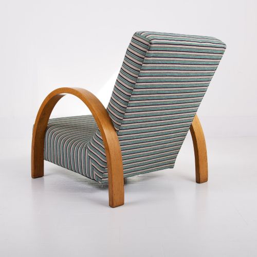 HEALS ART DECO OAK ARMCHAIR C1930 - ADDITIONAL PHOTO 2
