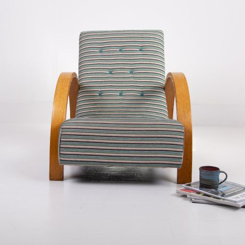 HEALS ART DECO OAK ARMCHAIR C1930 - ADDITIONAL PHOTO 11