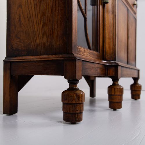 A MOST HANDSOME ART DECO OAK BUREAU BOOKCASE C1930 - ADDITIONAL PHOTO 5