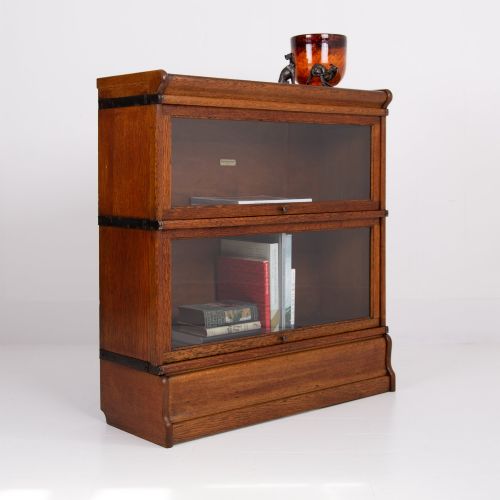 GOLDEN OAK GLOBE WERNICKE BOOKCASE C1910 - ADDITIONAL PHOTO 1