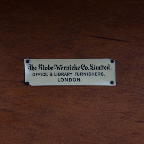 GOLDEN OAK GLOBE WERNICKE BOOKCASE C1910 - ADDITIONAL PHOTO 3