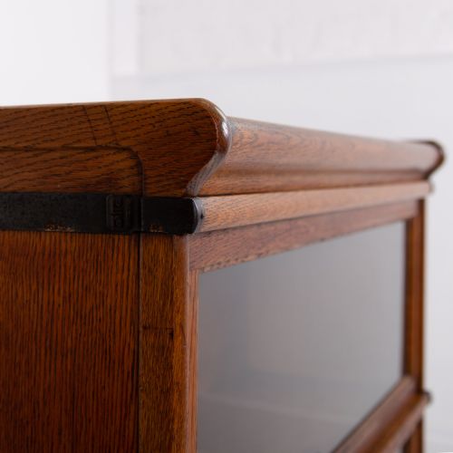 GOLDEN OAK GLOBE WERNICKE BOOKCASE C1910 - ADDITIONAL PHOTO 5