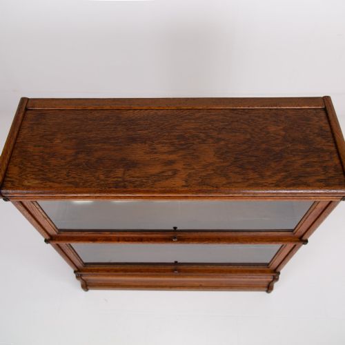 GOLDEN OAK GLOBE WERNICKE BOOKCASE C1910 - ADDITIONAL PHOTO 10