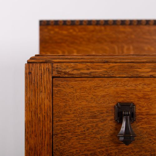 ATTRACTIVE ENGLISH OAK SIDEBOARD CABINET C1920 - ADDITIONAL PHOTO 6