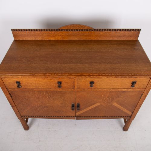 ATTRACTIVE ENGLISH OAK SIDEBOARD CABINET C1920 - ADDITIONAL PHOTO 8