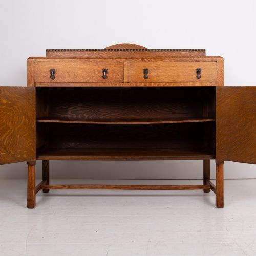 ATTRACTIVE ENGLISH OAK SIDEBOARD CABINET C1920 - ADDITIONAL PHOTO 9