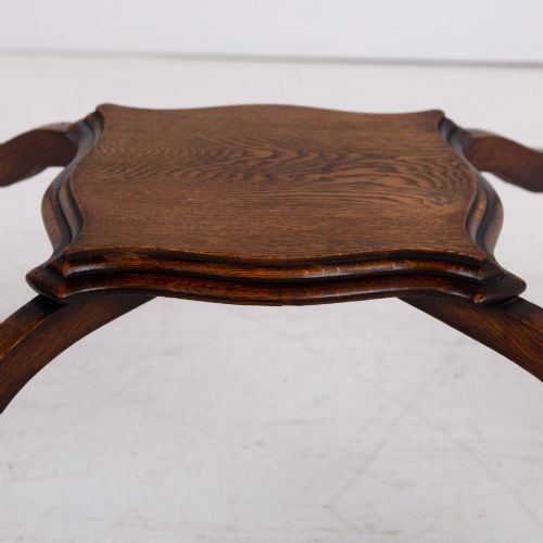 EDWARDIAN OAK TWO TIER OCCASIONAL TABLE - ADDITIONAL PHOTO 4