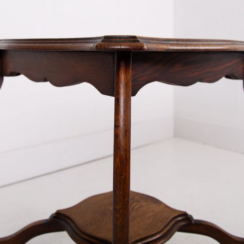 EDWARDIAN OAK TWO TIER OCCASIONAL TABLE - ADDITIONAL PHOTO 5