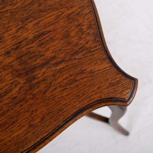 EDWARDIAN OAK TWO TIER OCCASIONAL TABLE - ADDITIONAL PHOTO 7