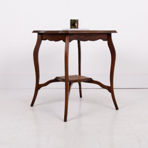 EDWARDIAN OAK TWO TIER OCCASIONAL TABLE - ADDITIONAL PHOTO 11