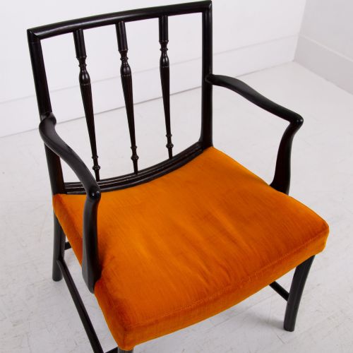 A MOST HANDSOME COCKPEN CHAIR EARLY 20TH CENTURY - ADDITIONAL PHOTO 2
