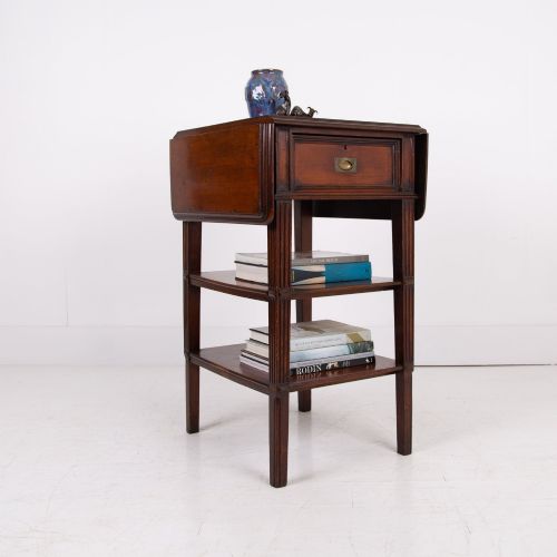 ATTRACTIVE VICTORIAN TABLE WITH DRAWER DROP LEAVES C1880 - ADDITIONAL PHOTO 1