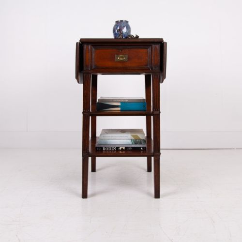 ATTRACTIVE VICTORIAN TABLE WITH DRAWER DROP LEAVES C1880 - ADDITIONAL PHOTO 2