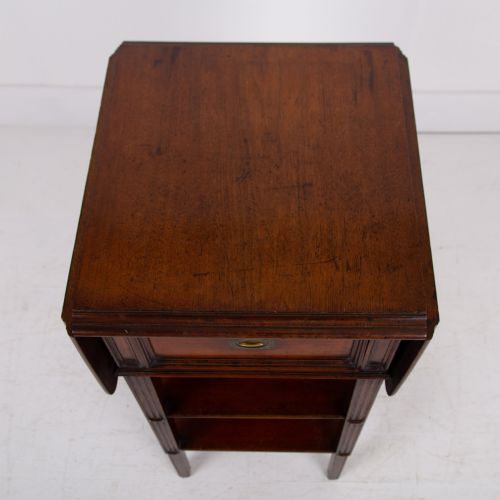 ATTRACTIVE VICTORIAN TABLE WITH DRAWER DROP LEAVES C1880 - ADDITIONAL PHOTO 8
