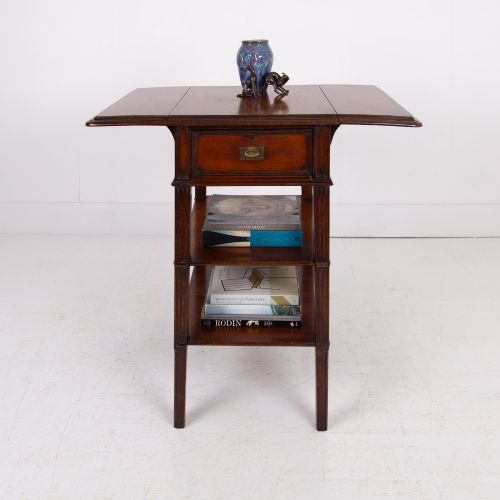 ATTRACTIVE VICTORIAN TABLE WITH DRAWER DROP LEAVES C1880 - ADDITIONAL PHOTO 11