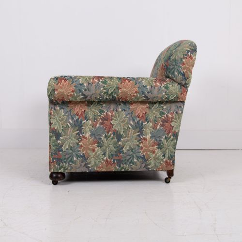 A LOVELY PAIR OF ENGLISH ARMCHAIRS EARLY 1900S - ADDITIONAL PHOTO 1