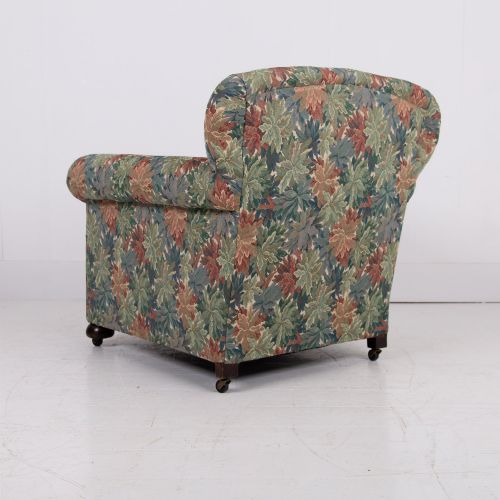 A LOVELY PAIR OF ENGLISH ARMCHAIRS EARLY 1900S - ADDITIONAL PHOTO 4