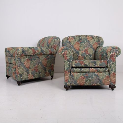 A LOVELY PAIR OF ENGLISH ARMCHAIRS EARLY 1900S - ADDITIONAL PHOTO 13
