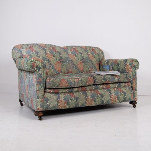 A LOVELY ENGLISH 2 SEATER SOFA EARLY 1900S - ADDITIONAL PHOTO 9