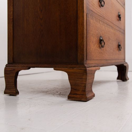 CHARMING OAK CHEST OF DRAWERS WITH STORAGE C1920 - ADDITIONAL PHOTO 8