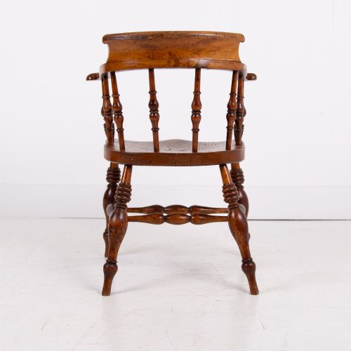 19TH CENTURY SMOKERS BOW CHAIR - ADDITIONAL PHOTO 4