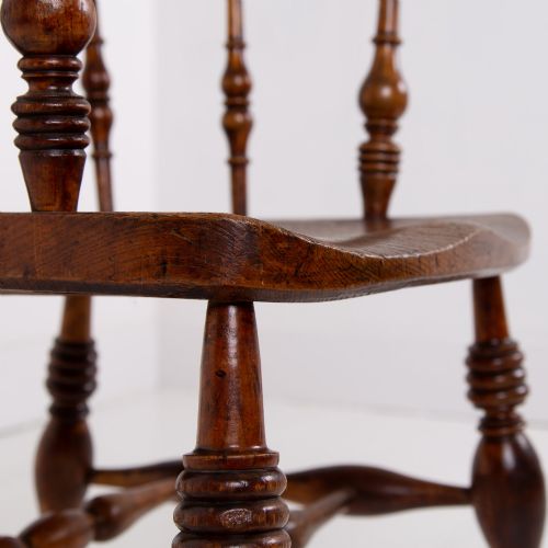 19TH CENTURY SMOKERS BOW CHAIR - ADDITIONAL PHOTO 9