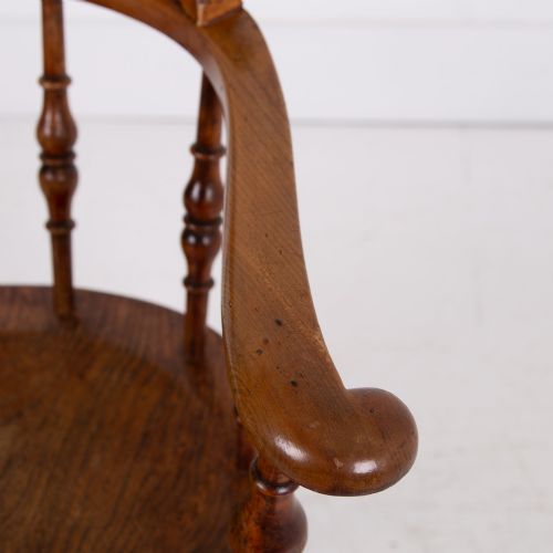 19TH CENTURY SMOKERS BOW CHAIR - ADDITIONAL PHOTO 12