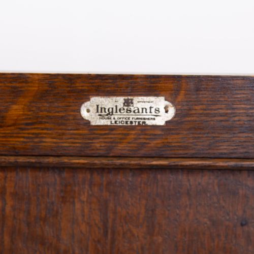 ATTRACTIVE QUALITY OAK DRINKS CABINET BY INGLESANTS C1920 - ADDITIONAL PHOTO 5
