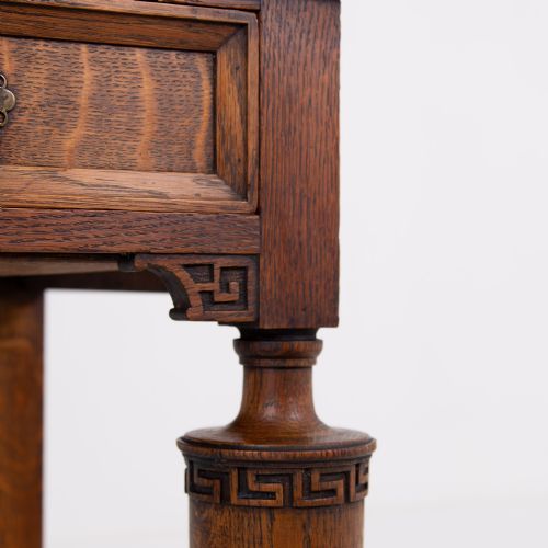 ATTRACTIVE QUALITY OAK DRINKS CABINET BY INGLESANTS C1920 - ADDITIONAL PHOTO 11