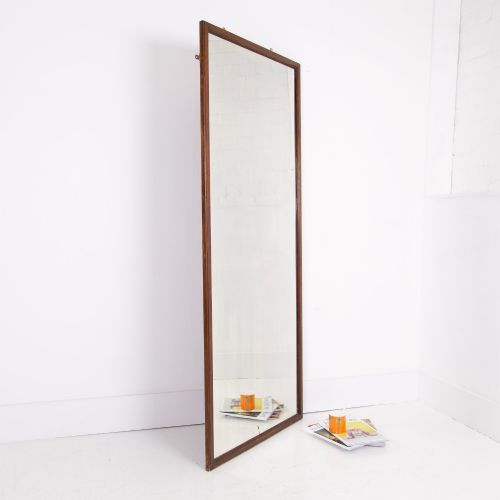 large 1930s oak tailors shop mirror no2 - CATEGORY: ANTIQUE MIRRORS - DATED 1930