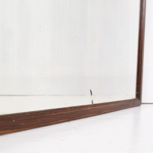 LARGE 1930S OAK TAILORS SHOP MIRROR NO2 - ADDITIONAL PHOTO 4